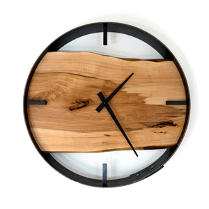 *NEW // 14” Applewood Live Edge Wood Wall Clock
