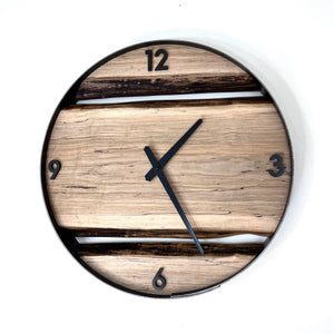 *NEW // 18” Spalted Maple Live Edge Wood Clock