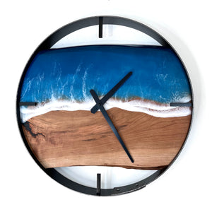 *NEW // 18” Life’s a Beach Live Edge Cherry Wall Clock