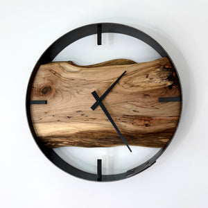 *NEW // 14” Spalted Maple Live Edge Wood Wall Clock