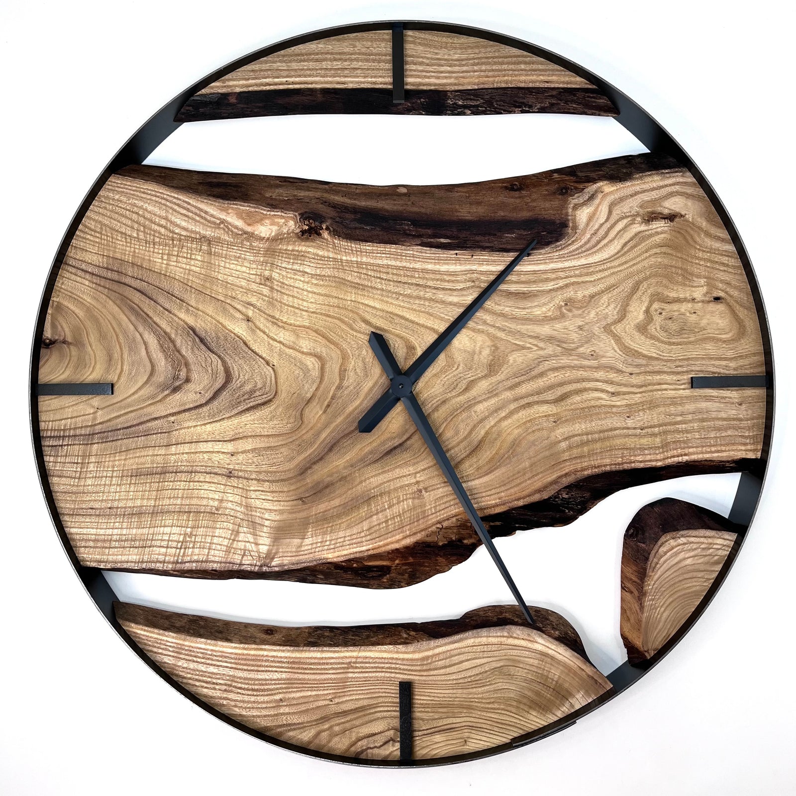 *NEW // 34” Catalpa Live Edge Wood Wall Clock