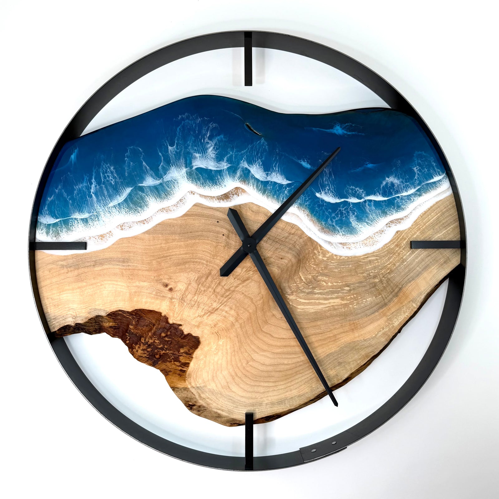 *NEW // 30” Life’s a Beach Live Edge Maple Wall Clock