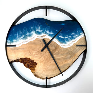 *NEW // 30” Life’s a Beach Live Edge Maple Wall Clock