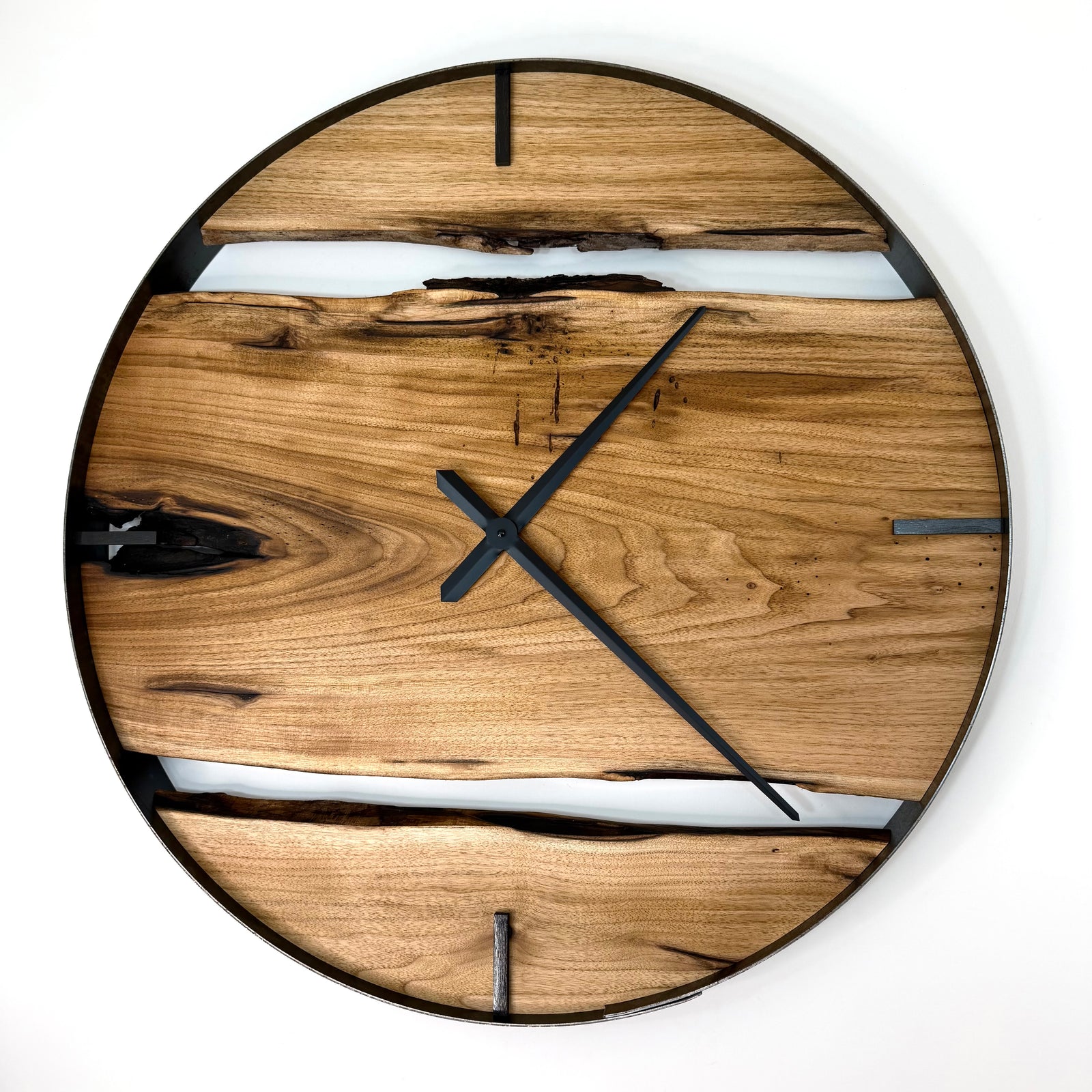 NEW // 30” Butternut Live Edge Wood Wall Clock