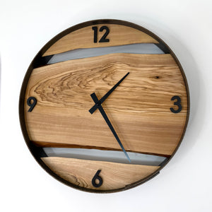*NEW // 14” Olive wood Live Edge Wall Clock