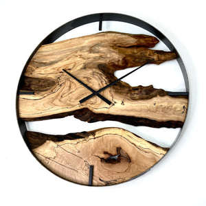 *NEW // 25” Spalted Maple Live Edge Wood Clock