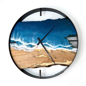 *NEW // 21” Life’s a Beach Live Edge Spalted Maple Wall Clock