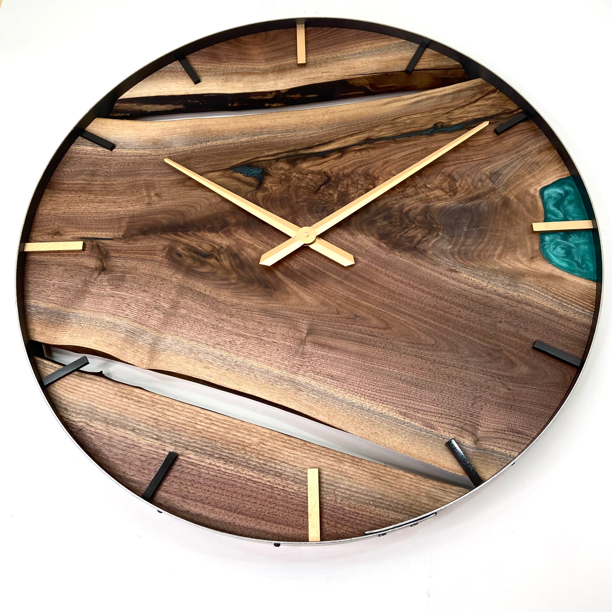 Clock Inlay Epoxy Inlay - Generational Design Works