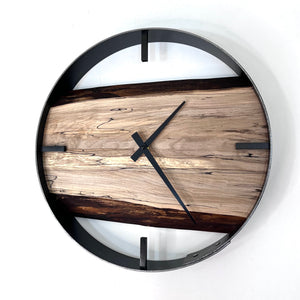 *NEW // 14” Spalted Maple Live Edge Wood Wall Clock