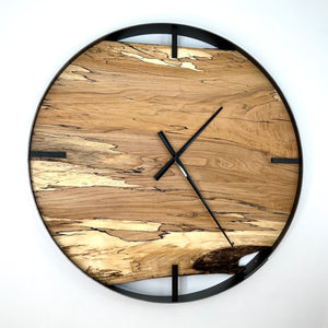 *NEW // 25” Spalted Maple Live Edge Wood Clock