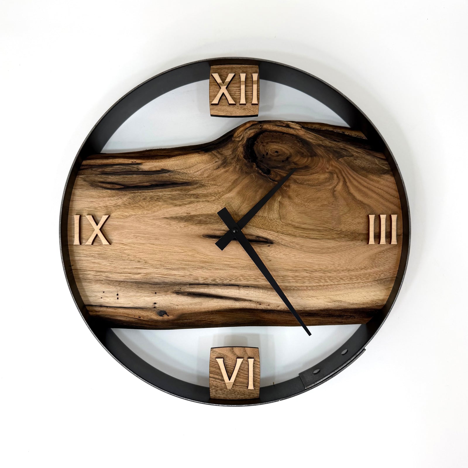 *NEW // 14” Butternut Live Edge Wood Wall Clock