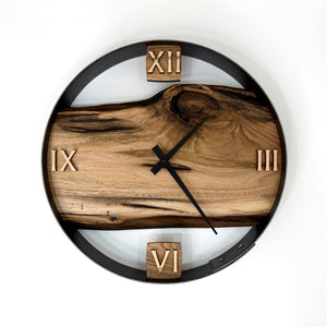 *NEW // 14” Butternut Live Edge Wood Wall Clock