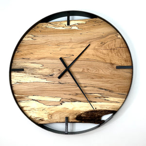 *NEW // 25” Spalted Maple Live Edge Wood Clock