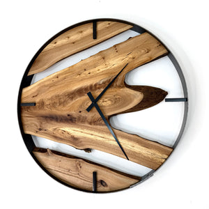 *NEW // 21” Elm Live Edge Wood Wall Clock