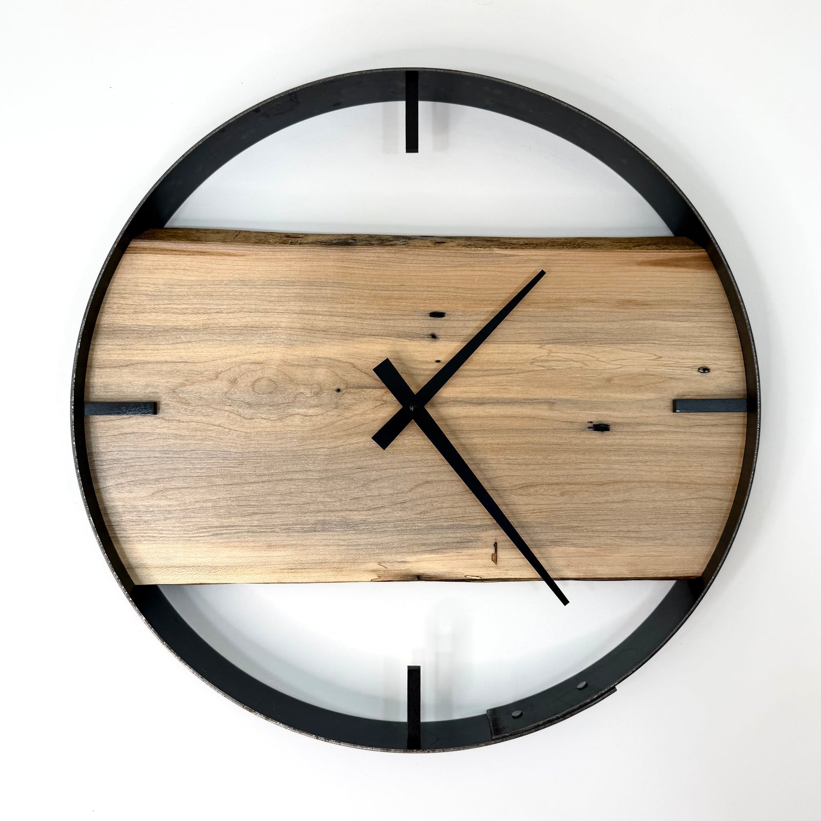 *NEW // 18” Maple Live Edge Wood Wall Clock