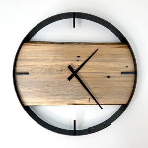 *NEW // 18” Maple Live Edge Wood Wall Clock