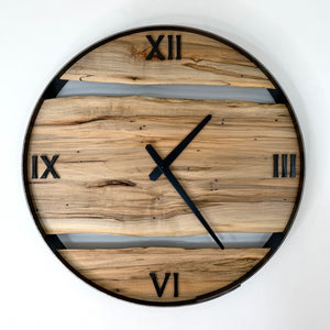 *NEW // 18” Ambrosia Maple Live Edge Wood Clock