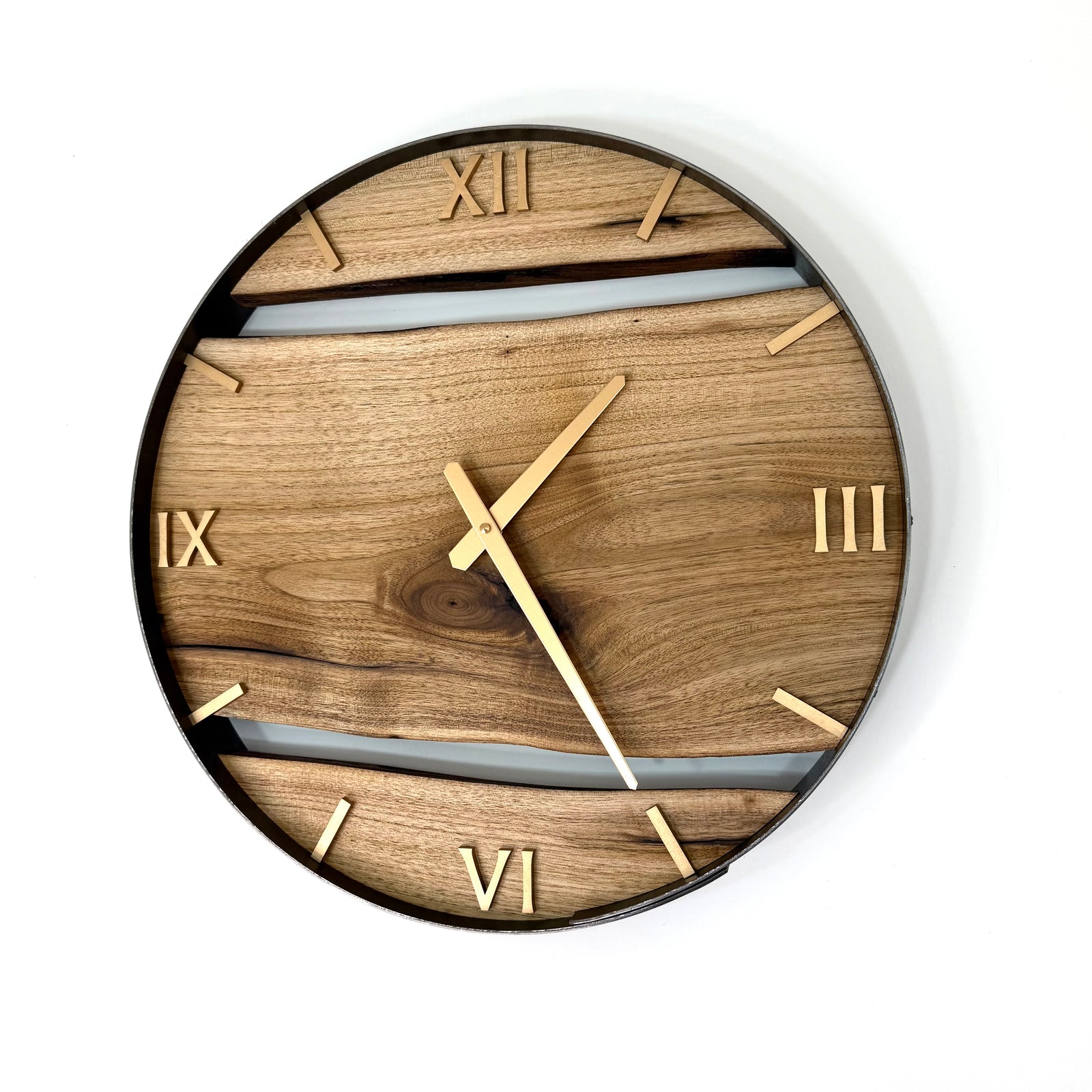 *RESERVED // 18” Butternut Live Edge Wood Clock