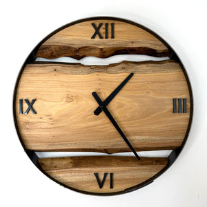 *NEW // 18” Elm Live Edge Wood Clock