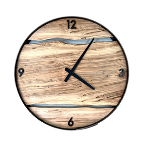 *NEW // 18” Ambrosia Maple Live Edge Wood Clock