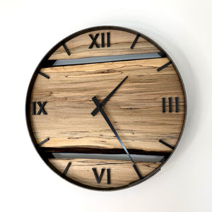 *RESERVED // 14” Spalted Maple Live Edge Wood Wall Clock