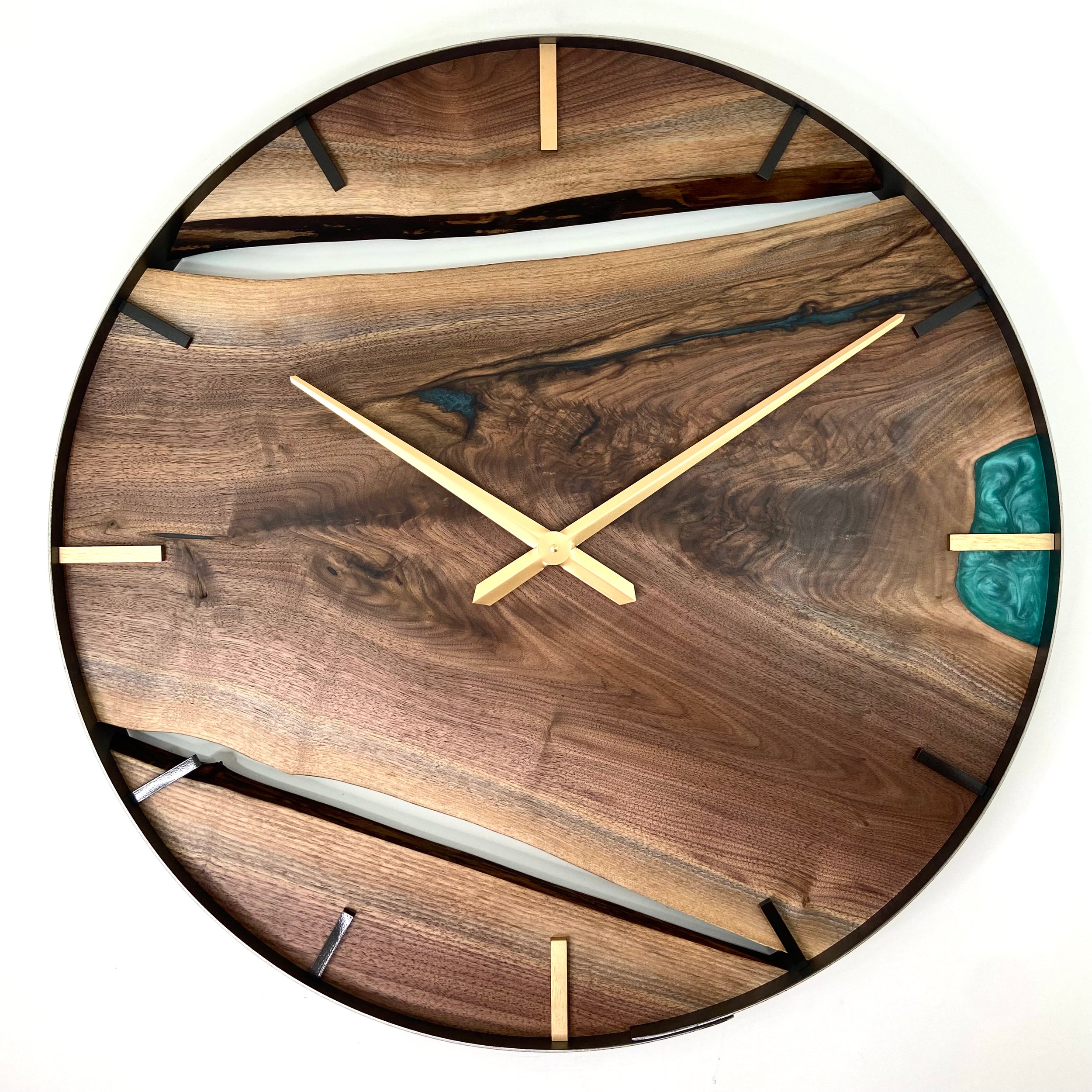 Clock Inlay Epoxy Inlay - Generational Design Works