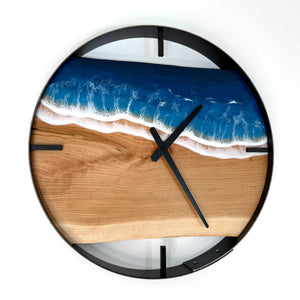 *NEW // 18” Life’s a Beach Live Edge Cherry Wall Clock