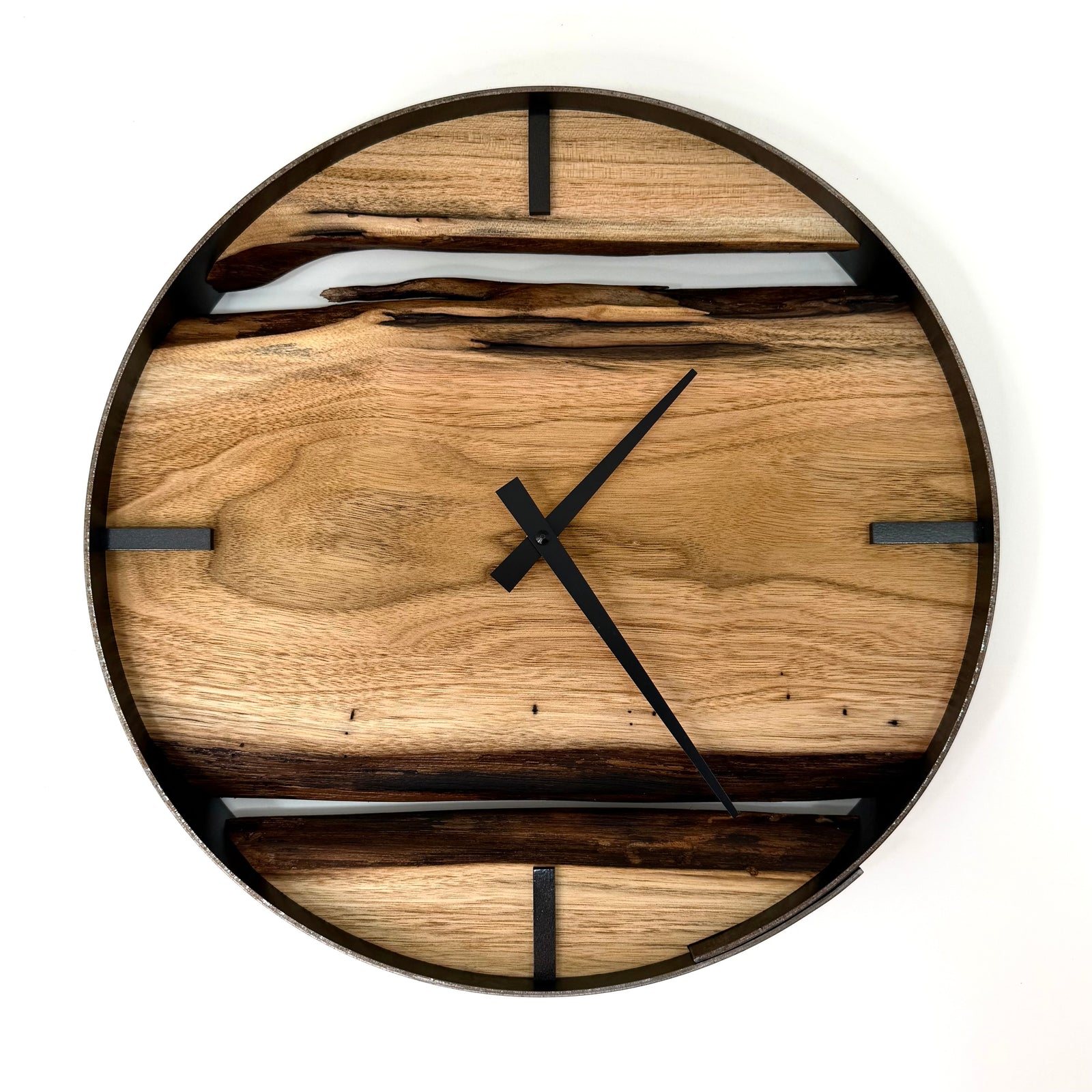 *NEW // 14” Butternut Live Edge Wood Wall Clock