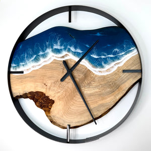 *NEW // 30” Life’s a Beach Live Edge Maple Wall Clock