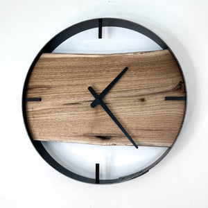 *NEW // 18” Butternut Live Edge Wood Wall Clock