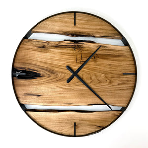 NEW // 30” Butternut Live Edge Wood Wall Clock