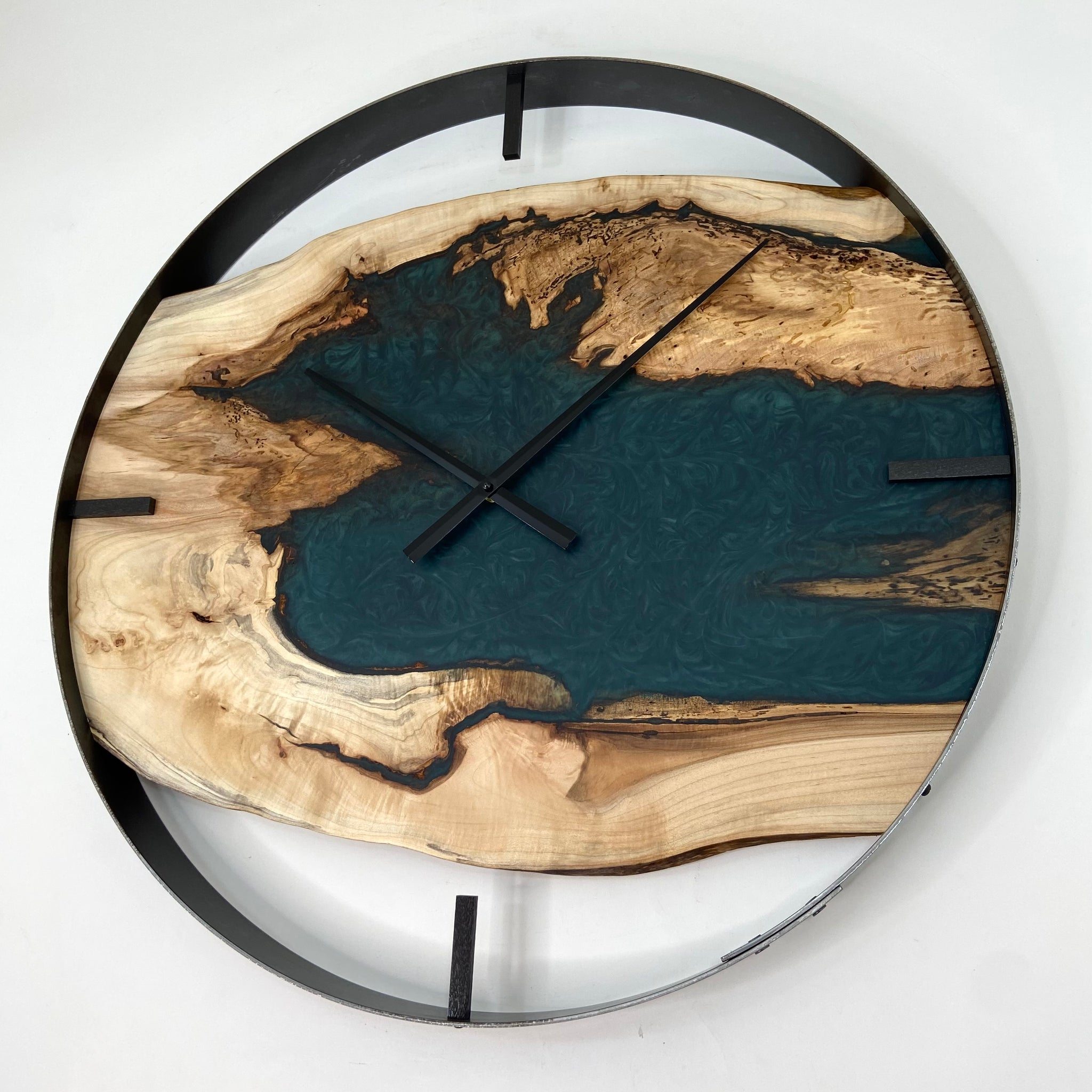 Clock Inlay Epoxy Inlay - Generational Design Works