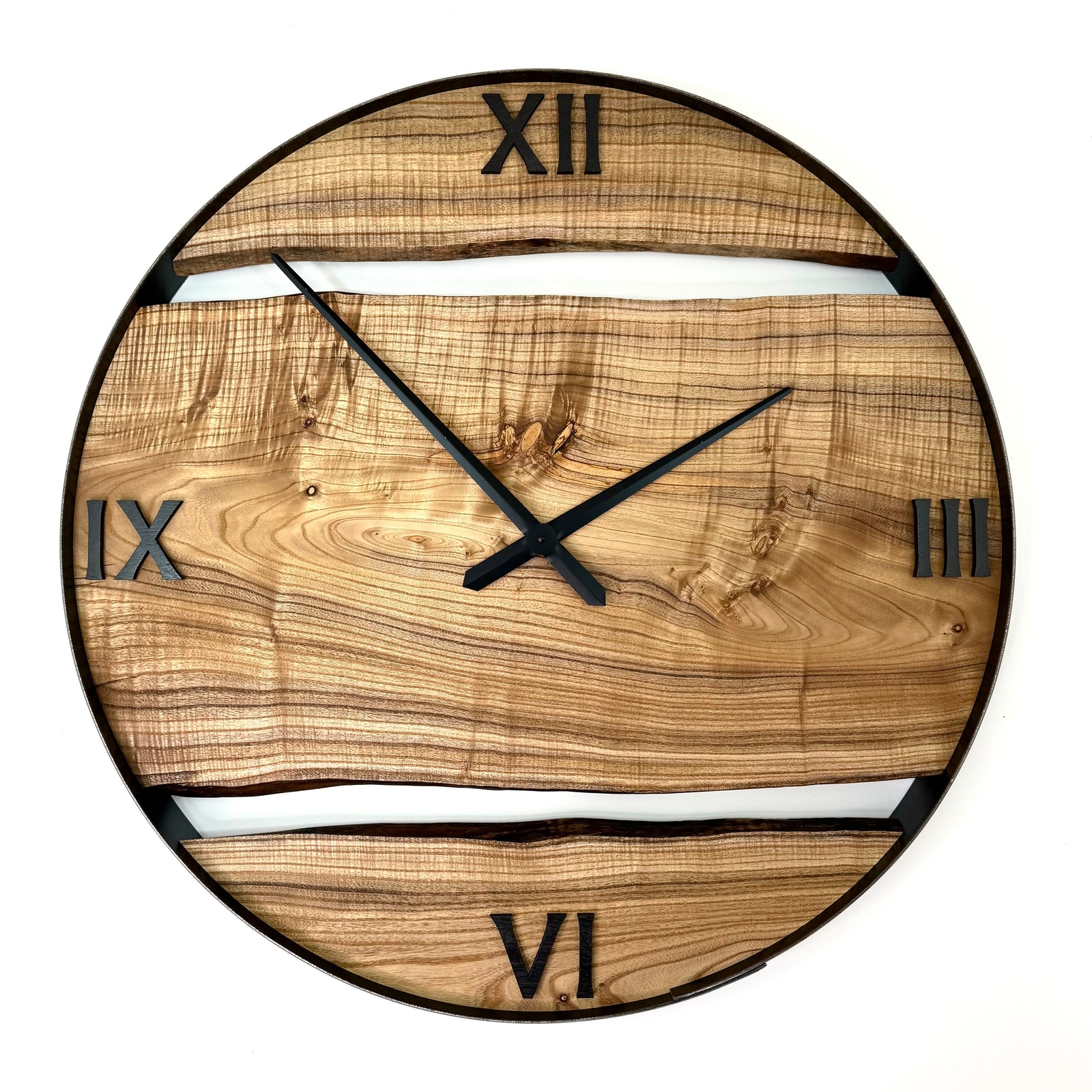 *NEW // 30” Catalpa Live Edge Wood Wall Clock