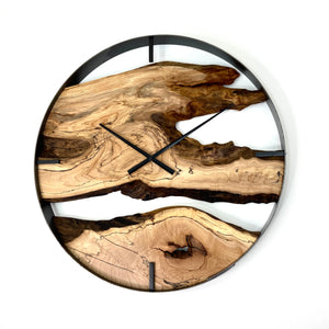 *NEW // 25” Spalted Maple Live Edge Wood Clock