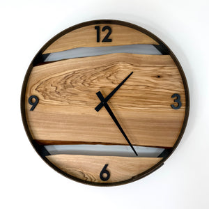 *NEW // 14” Olive wood Live Edge Wall Clock