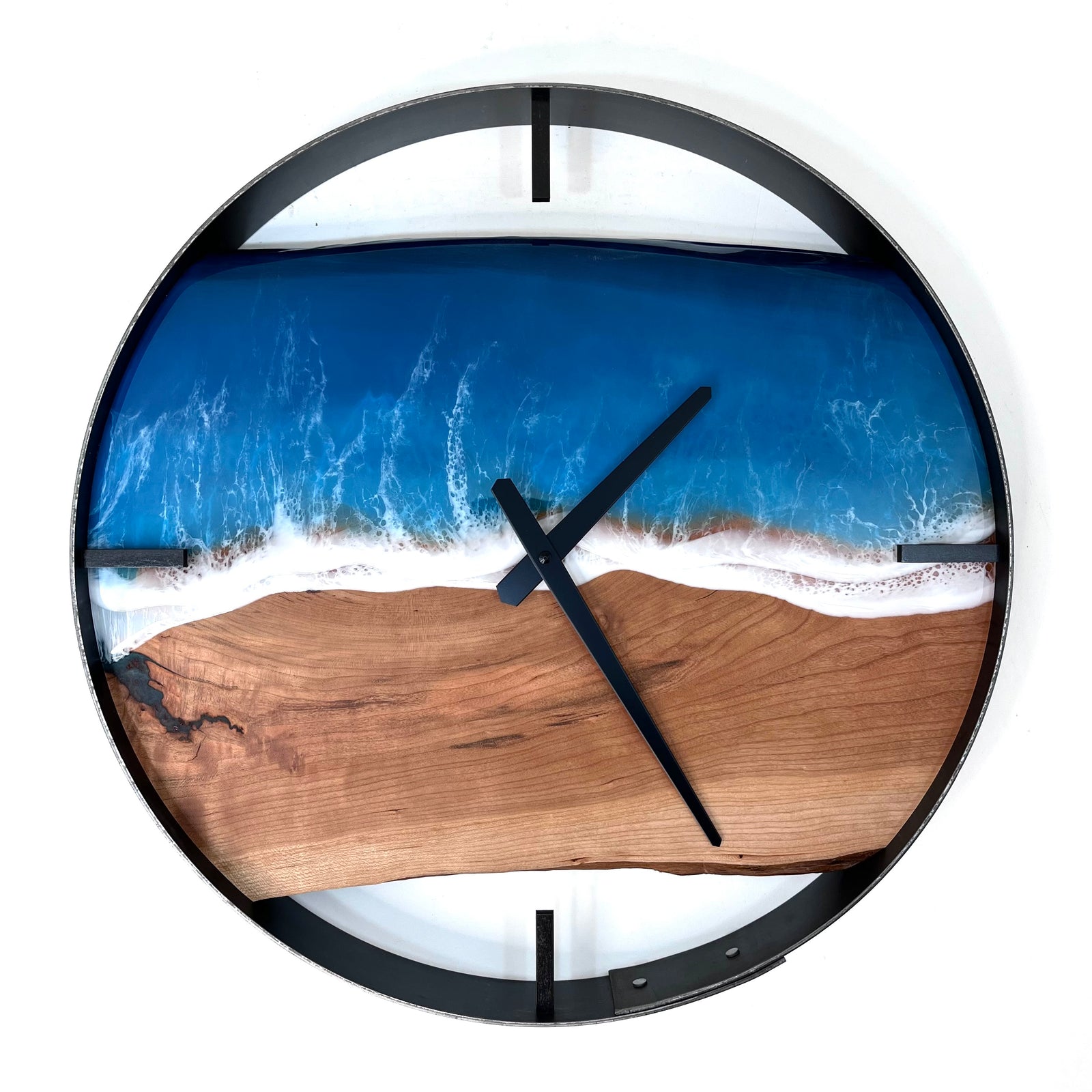 *NEW // 18” Life’s a Beach Live Edge Cherry Wall Clock