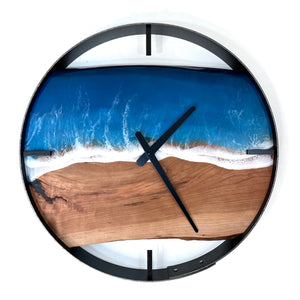 *NEW // 18” Life’s a Beach Live Edge Cherry Wall Clock