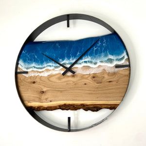 21” Life’s a Beach Live Edge Elm Wall Clock