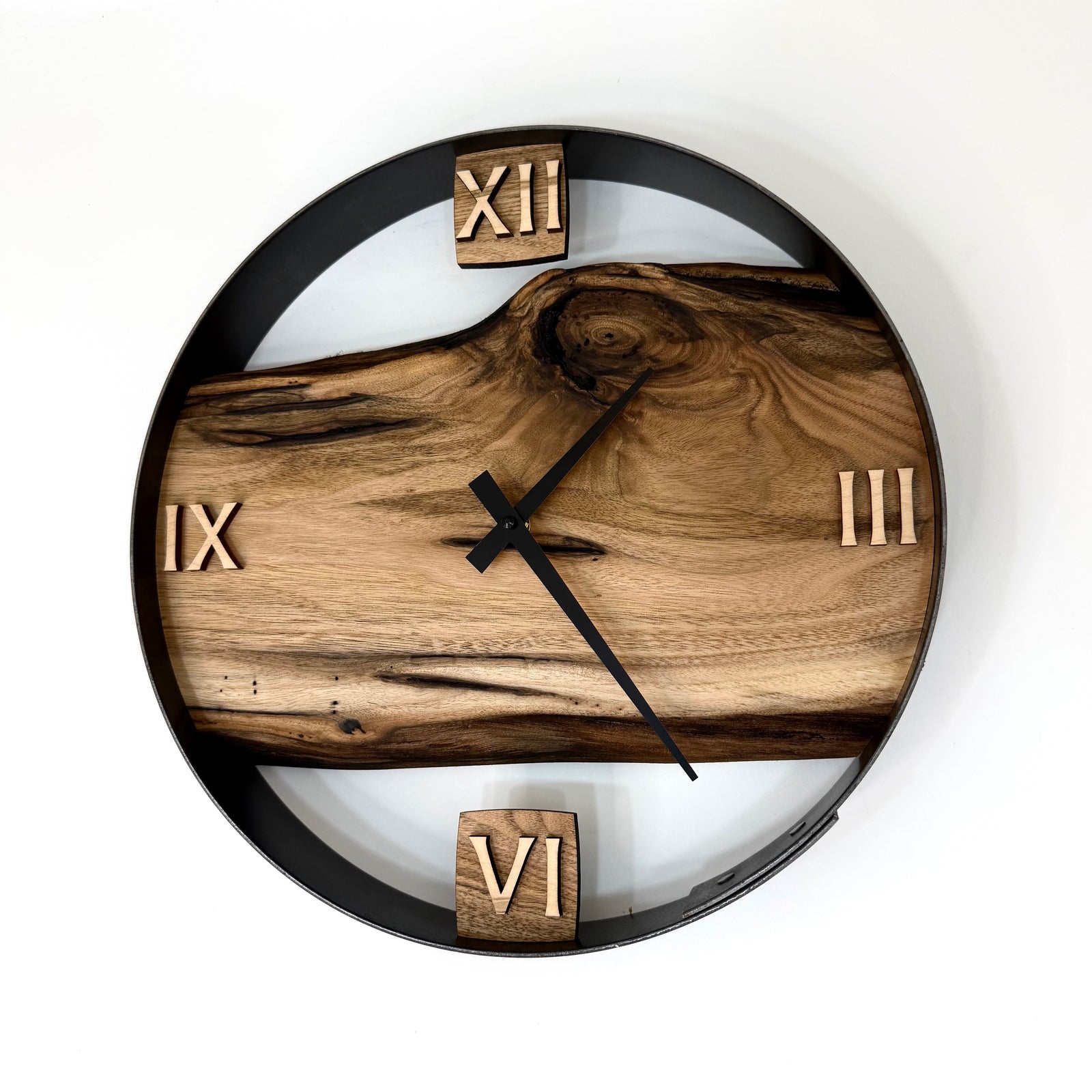 *NEW // 14” Butternut Live Edge Wood Wall Clock