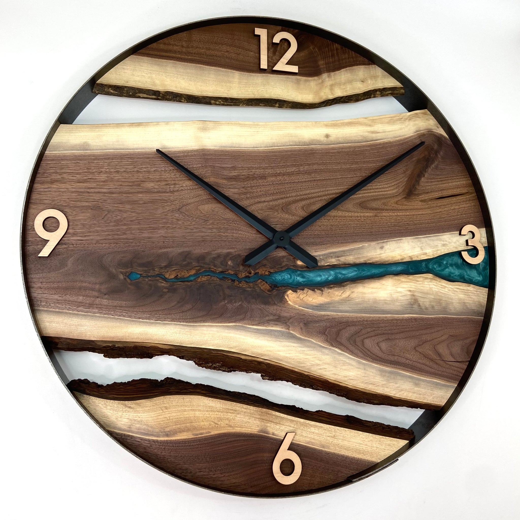 Clock Inlay Epoxy Inlay - Generational Design Works