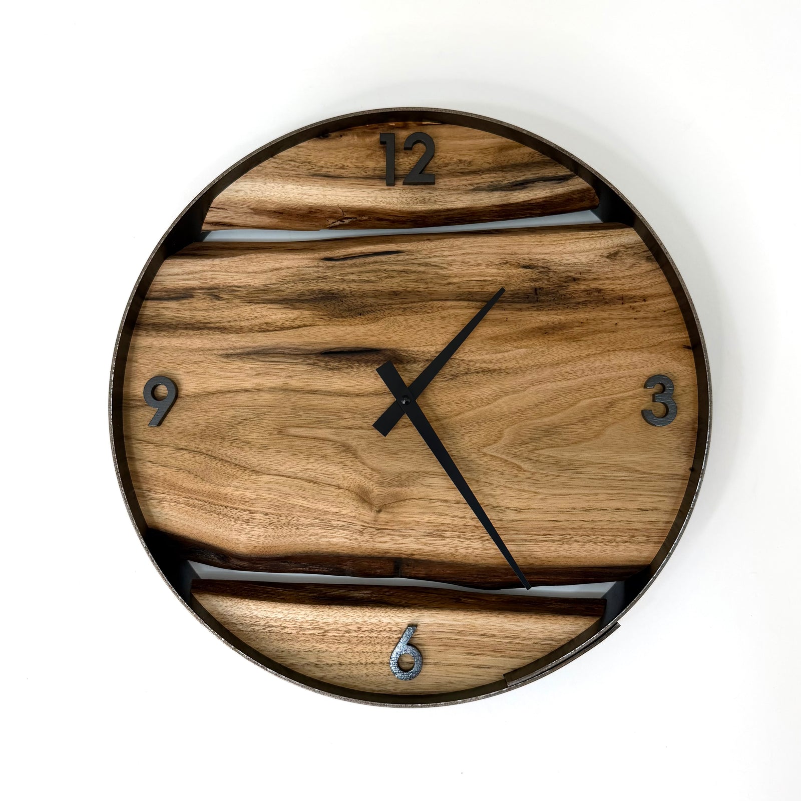 *NEW // 14” Butternut Live Edge Wood Wall Clock