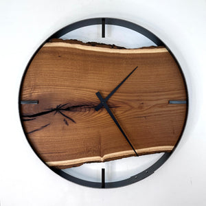 *NEW // 21” Mulberry Live Edge Wood Clock