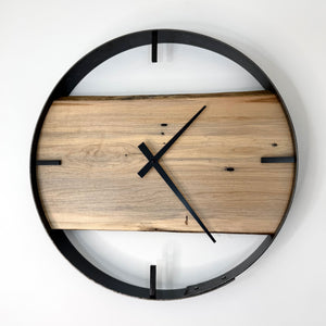 *NEW // 18” Maple Live Edge Wood Wall Clock