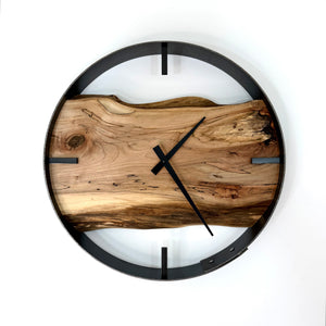 *NEW // 14” Spalted Maple Live Edge Wood Wall Clock