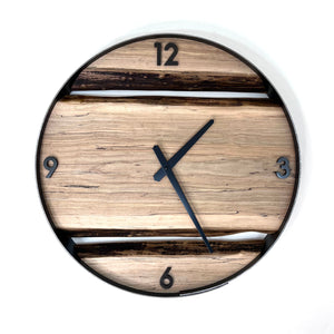 *NEW // 18” Spalted Maple Live Edge Wood Clock