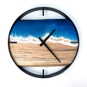 *NEW // 18” Life’s a Beach Live Edge Spalted Maple Wall Clock