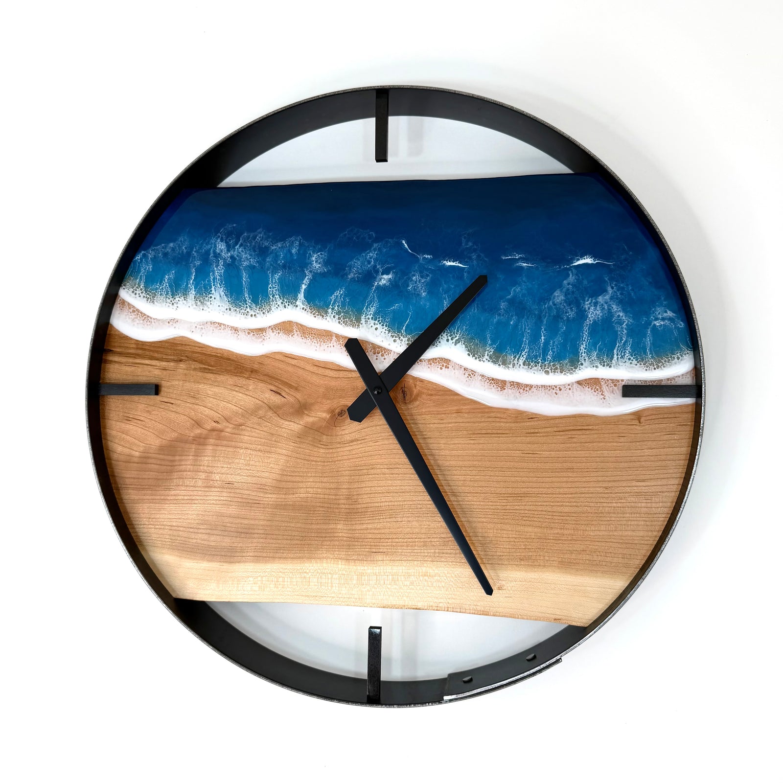 *NEW // 18” Life’s a Beach Live Edge Cherry Wall Clock