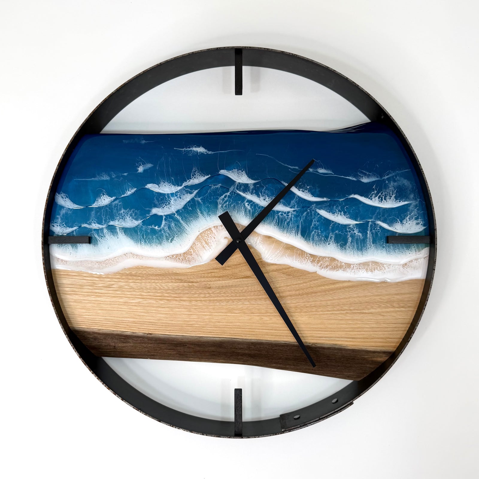 *NEW // 18” Life’s a Beach Live Edge Elm Wood Wall Clock