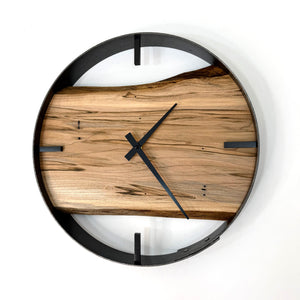 *NEW // 14” Spalted Maple Live Edge Wood Wall Clock