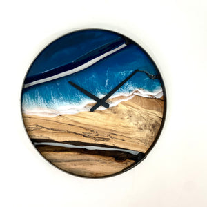 *NEW // 18” Life’s a Beach Spalted Maple Wall Clock